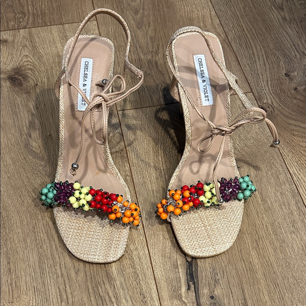 NWOB Chelsea & Violet beaded heels